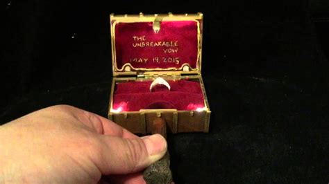 Harry Potter Magic Trunk Custom Engagement Ring Box By