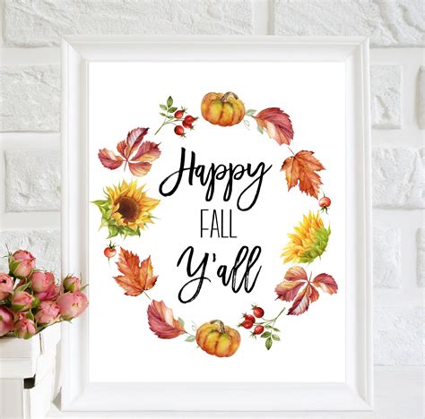 Happy Fall Printable