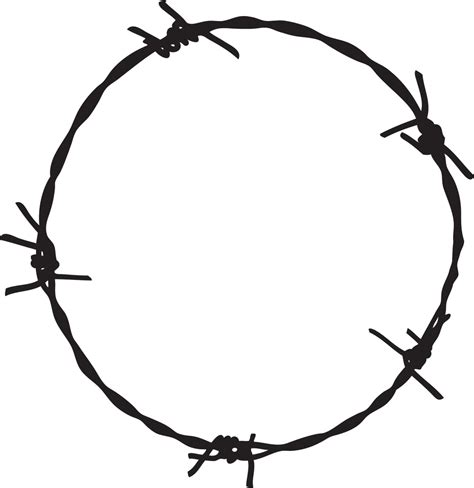 Barbed Wire Png Transparent Image Barb Wire Circle Vector Clipart