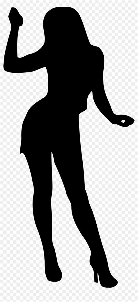 Silhouette Woman Female Body Shape Clip Art PNG 486x597px Clip Art