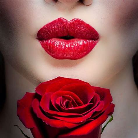 Kiss Lips Lipstick Red Rose It S Not Difficult To Figure It