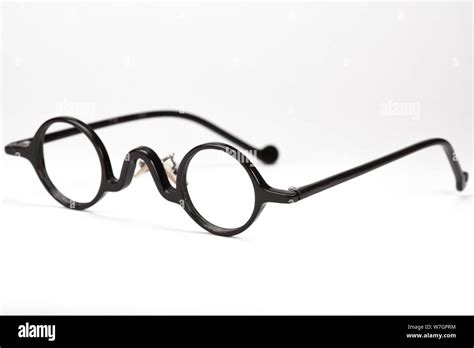 Vintage Round Glasses Isolated On White Background Stock Photo Alamy