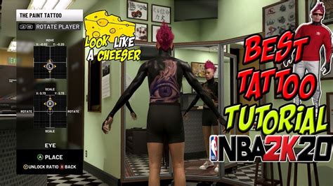 Nba 2k20 Best Tattoo Tutorial Look Like A Cheeser Youtube