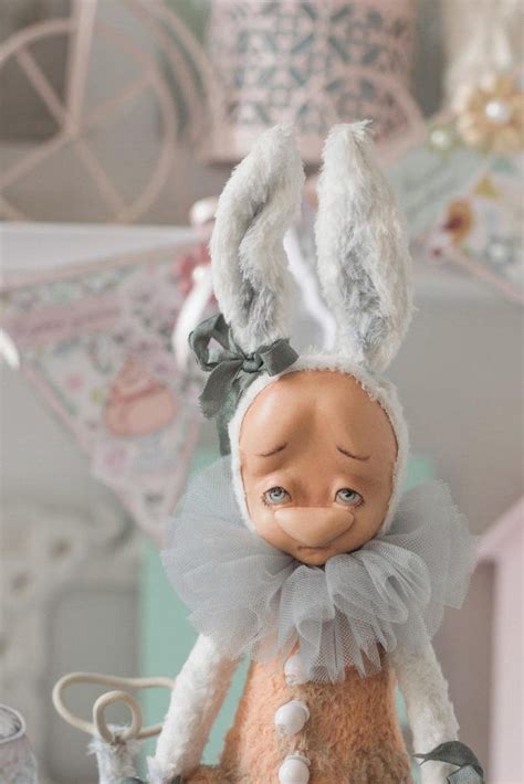 Teddydoll Bunny For You Rabbit Toy Doll Ooak By Irina Dubyanskaya