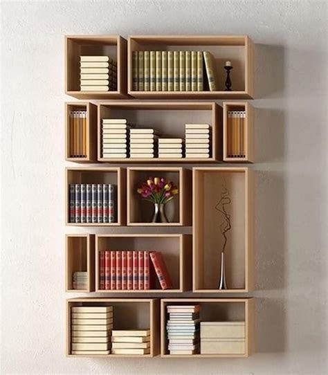 Wall Bookshelffloating Bookshelfbookshelvesasymmetrical Bookshelf