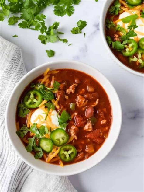 Slow Cooker Turkey And Bean Chili Fresh Apron