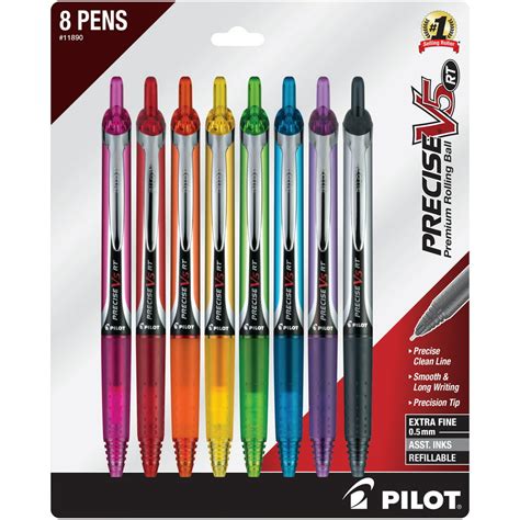 Pilot Precise V5 Rt Premium Retractable Rolling Ball Pens Extra Fine