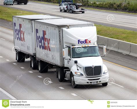Fedex Truck Editorial Image Image 22234220