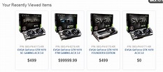 Amazing price range on EVGA's GTX 1070s! : nvidia