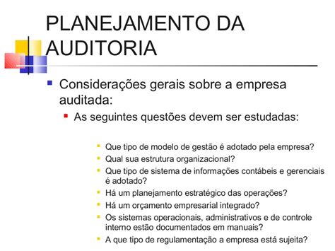 4 Auditoria Planejamento