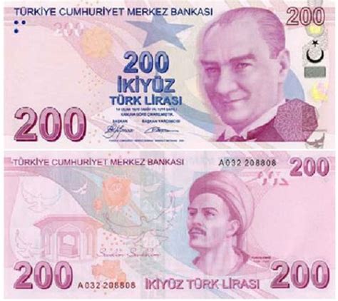 Hangi Banknotun üzerinde Kim Var 5 10 20 50 100 200 Tl Arkasında