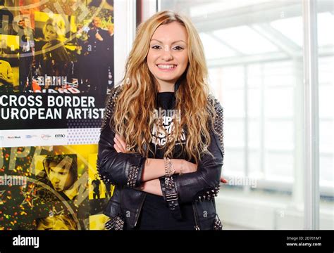 Romanian Singer Alexandra Stan Pictured Backstage At The European