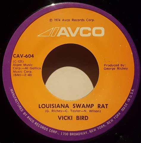 Vicki Bird Louisiana Swamp Rat Releases Discogs
