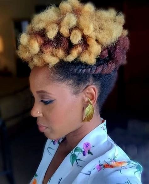 50 Cute Updos For Natural Hair Natural Updo Short Hair Updo Short