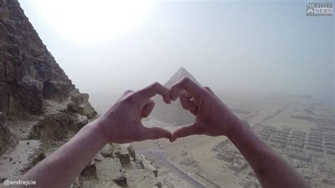 egypt investigating after couple ignites controversy with nude photos atop great pyramid