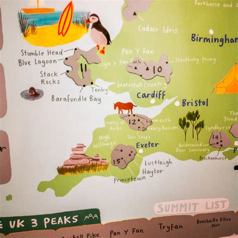 Uk National Parks Map Scratch Off Poster Outdoor Scratch Maps