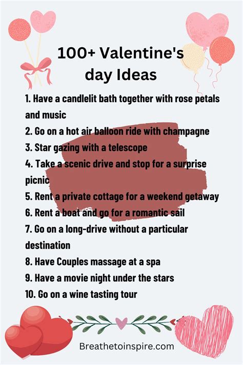 15 Valentines Day Ideas For Couples To Celebrate This Lovers Day 2023 Breathe To Inspire