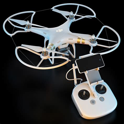 3d Model Dji Phantom 3 Quadrocopter