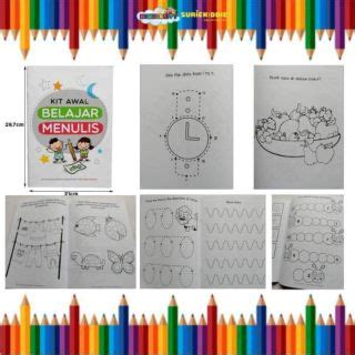 Buku aktiviti fonetik ekspres 2. MOMMY HAPPY Buku Kit Awal Belajar Menulis | Buku Aktiviti ...