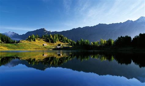 Nature Lake Landscape Reflection Fog Mountain Ice