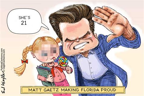 Political Cartoon On Gaetz Exposed As Pervert By Ed Wexler At The Comic