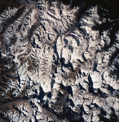 A Satellite View Of A Mountain Range Photograph By Stockbyte Fine Art