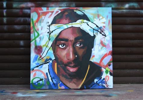 Tupac Shakur 2pac Original Painting 40 52 Etsy Uk Original