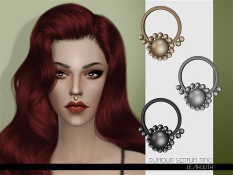 The Sims Resource Rumour Septum Ring By Leahlilith Sims