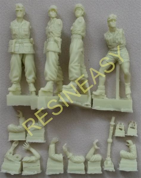 90mm Resin Figure Resin Model 135 Warriors 35347 Flak 88 Crew Set No