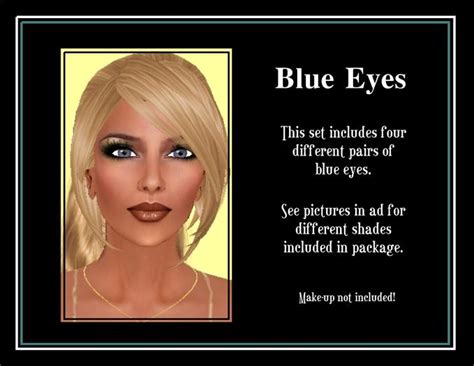 Second Life Marketplace Blue Eyes Four Sets