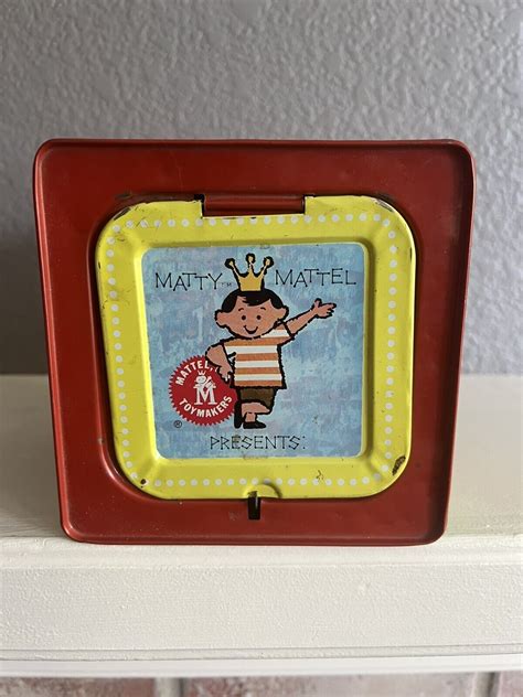 Vtg 1961 Matty Mattel Clown Jack In The Box Tin Toy Nice Working Ebay