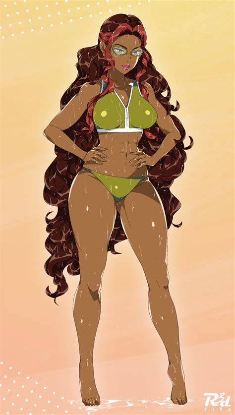 Rule 34 Abs Aisha Winx Club Bikini Brown Hair Dark Skinned Female