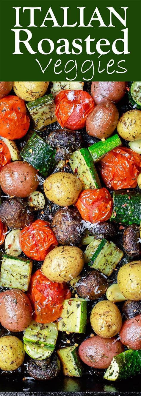 80g of fresh, canned or frozen fruit and vegetables counts as 1 portion of your 5 a day. Italian Oven Roasted Vegetables | The Mediterranean Dish. Simple and delicious oven roasted ...