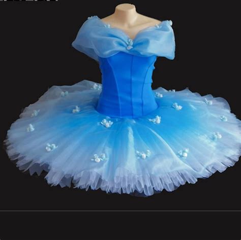 Blue Cinderella Ballet Clothes Classical Ballet Tutu Dance Outfits