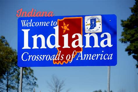 Indiana State Information Symbols Capital Constitution Flags Maps