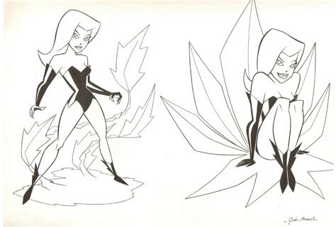 Poison Ivy Style Guide Dc Animated Bruce Timm Style