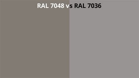 RAL 7048 Vs 7036 RAL Colour Chart UK