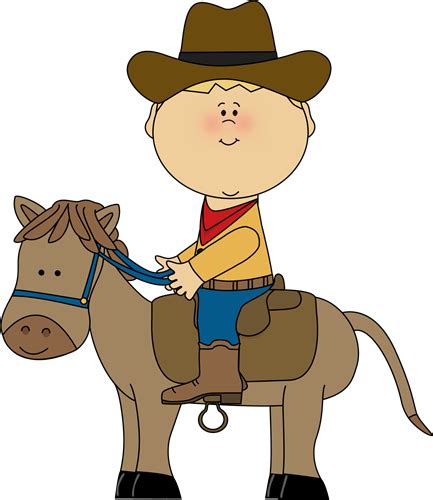 Cowboy Riding A Horse Clip Art Cowboy Riding A Horse Image