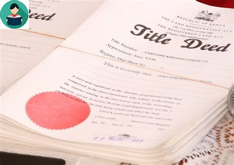 How To Transfer Land Title Deed In Kenya