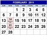 2011 Calendar February Holidays | tauigess