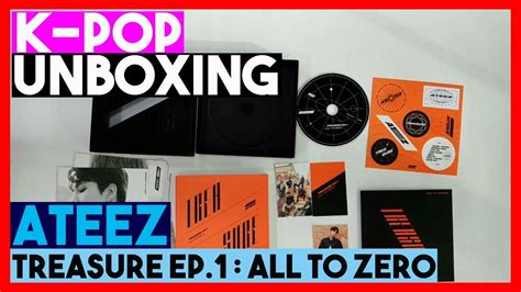 Unboxing Ateez Treasure Ep1 All To Zero 1st Mini Album Kpop Unboxing 에이티즈팝 언박싱 Youtube