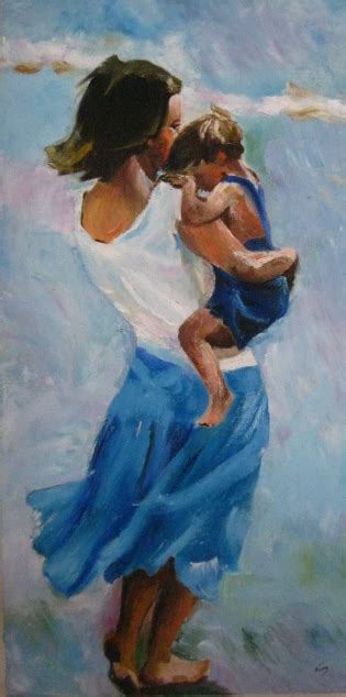 Mamá Con Su Hijooleo Mother Art Art Painting