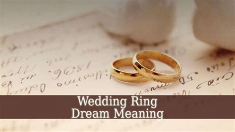 Https://wstravely.com/wedding/dreams Of Wedding Ring Meaning