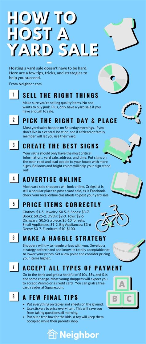Yard Sales How To Host Pricing And Tips Checklist Neighbor Blog