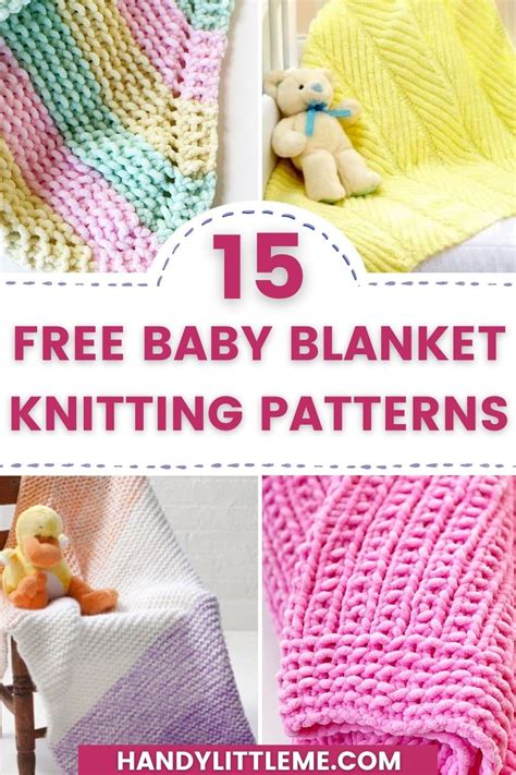 25 Free Easy Baby Blanket Knitting Patterns Sarah Maker Atelier Yuwa