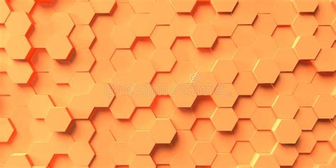 Abstract Hexagon Geometry Background Stock Illustration Illustration