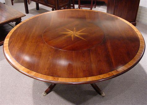 Making a lazy susan is not only useful but also a rewarding project. Mid cherry yew wood banded 72" round table with starburst ...