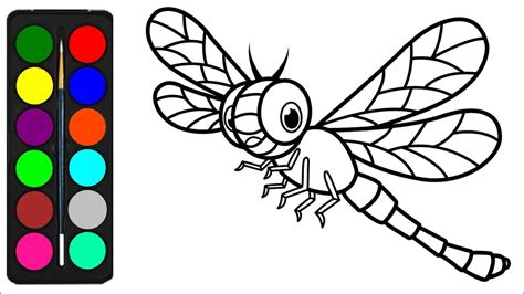 Are you ready for a beautiful change? Dragonfly Drawing And Coloring Pages for Children ...
