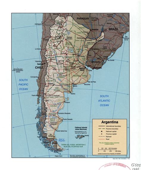 Large Detailed Political And Administrative Map Of Argentina With