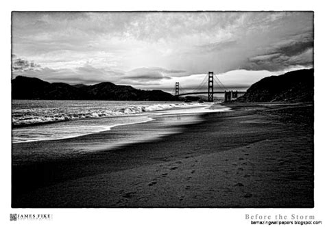 Black And White Landscape Beach Photography Amazing Wallpapers